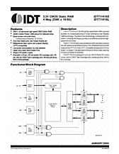 DataSheet IDT71V416S pdf